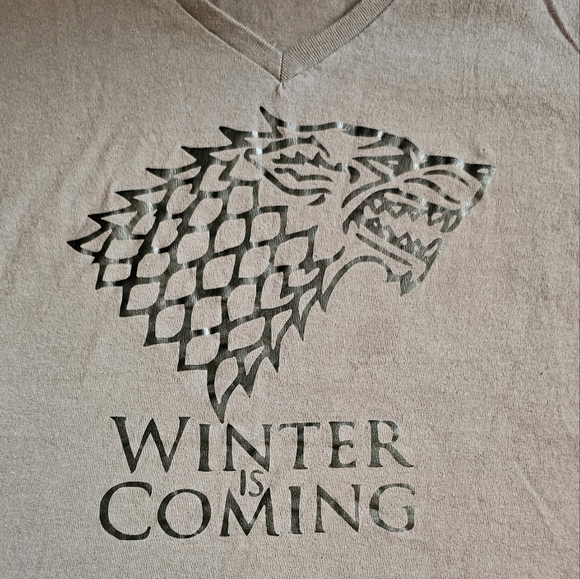 Game of Thrones Winter is Coming Gray T-Shirt XL - Picture 3 of 4
